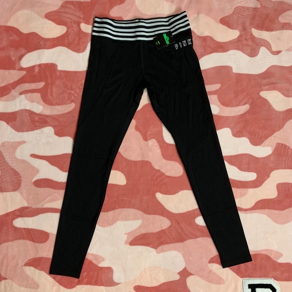 PINK Victoria's Secret Pants - NWT $60 VS PINK WOMEN'S ULTIMATE BLACK LEGGINGS TIGHTS
